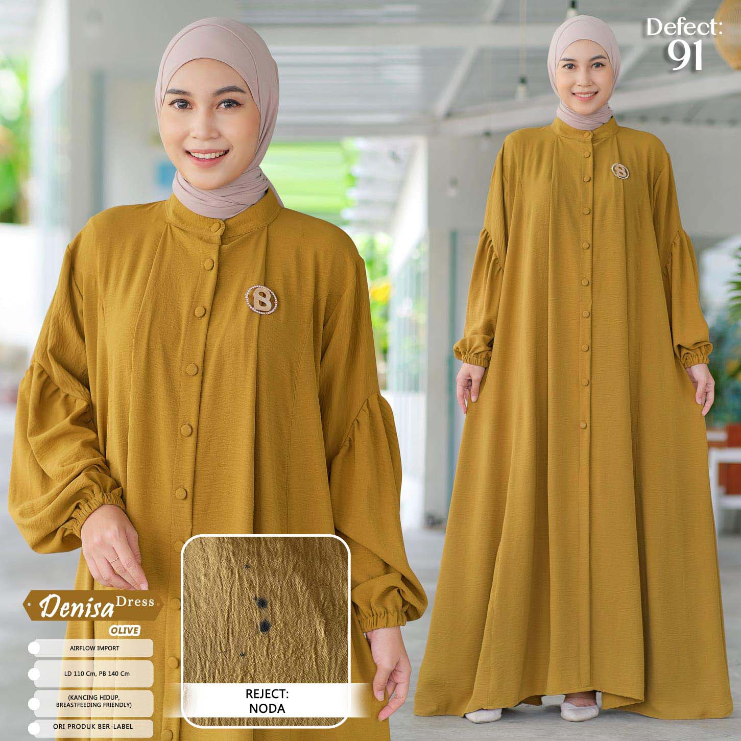 Denisa dress (olive)