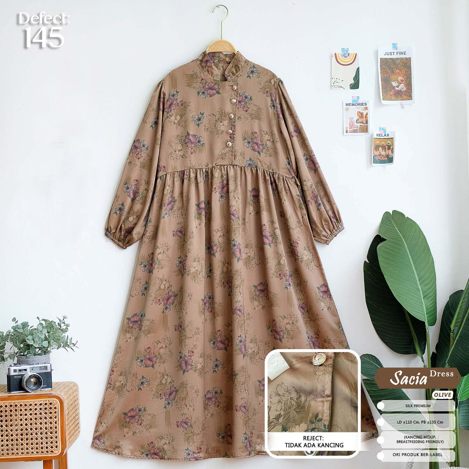 Sacia Dress (Olive)