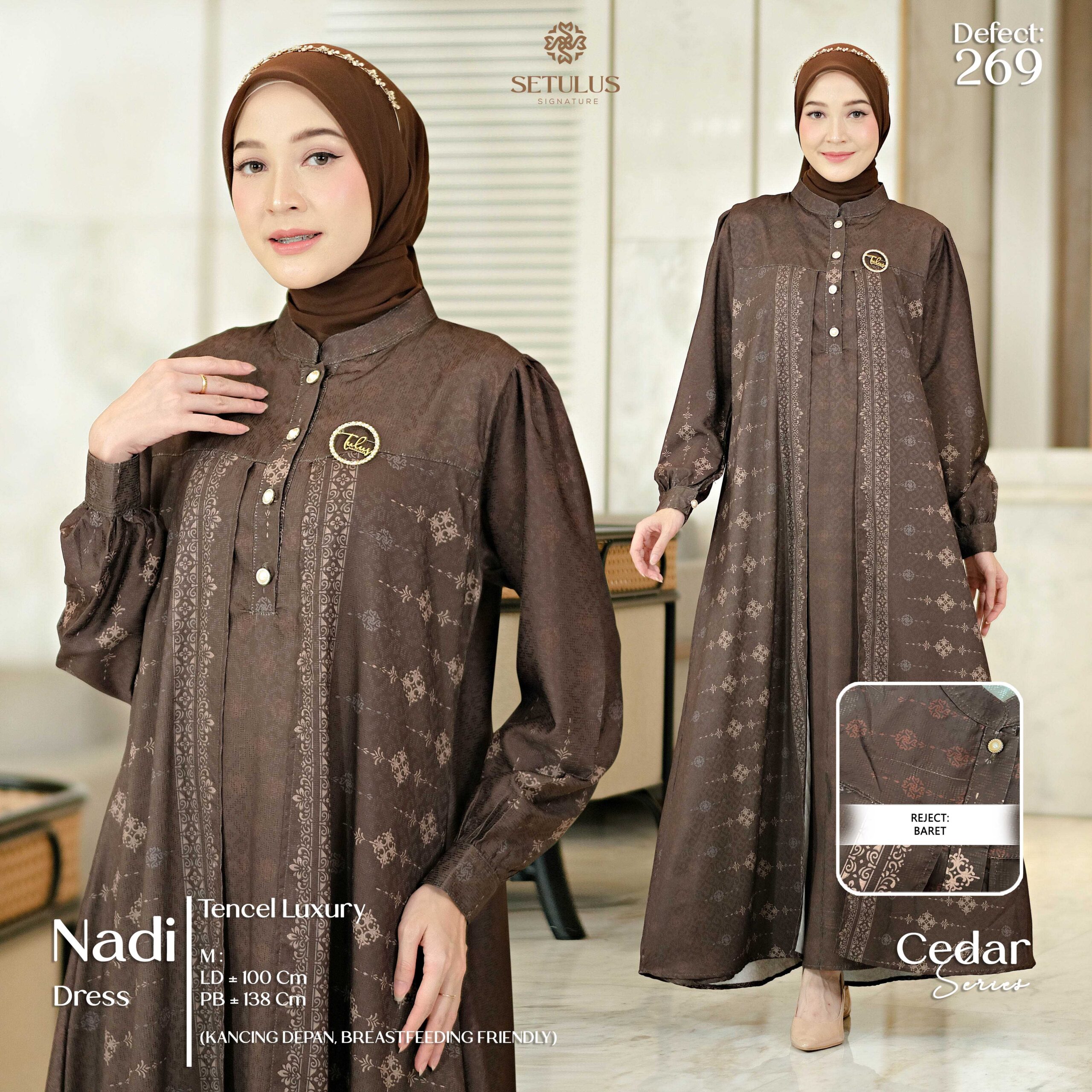 NADI DRESS MOM – M – CEDAR (269)