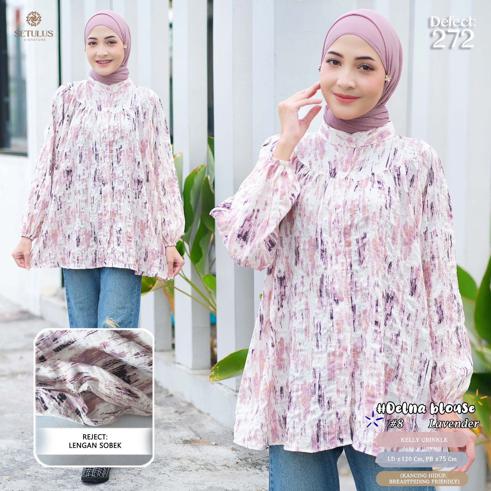 DELNA BLOUSE #8 LAVENDER (272)