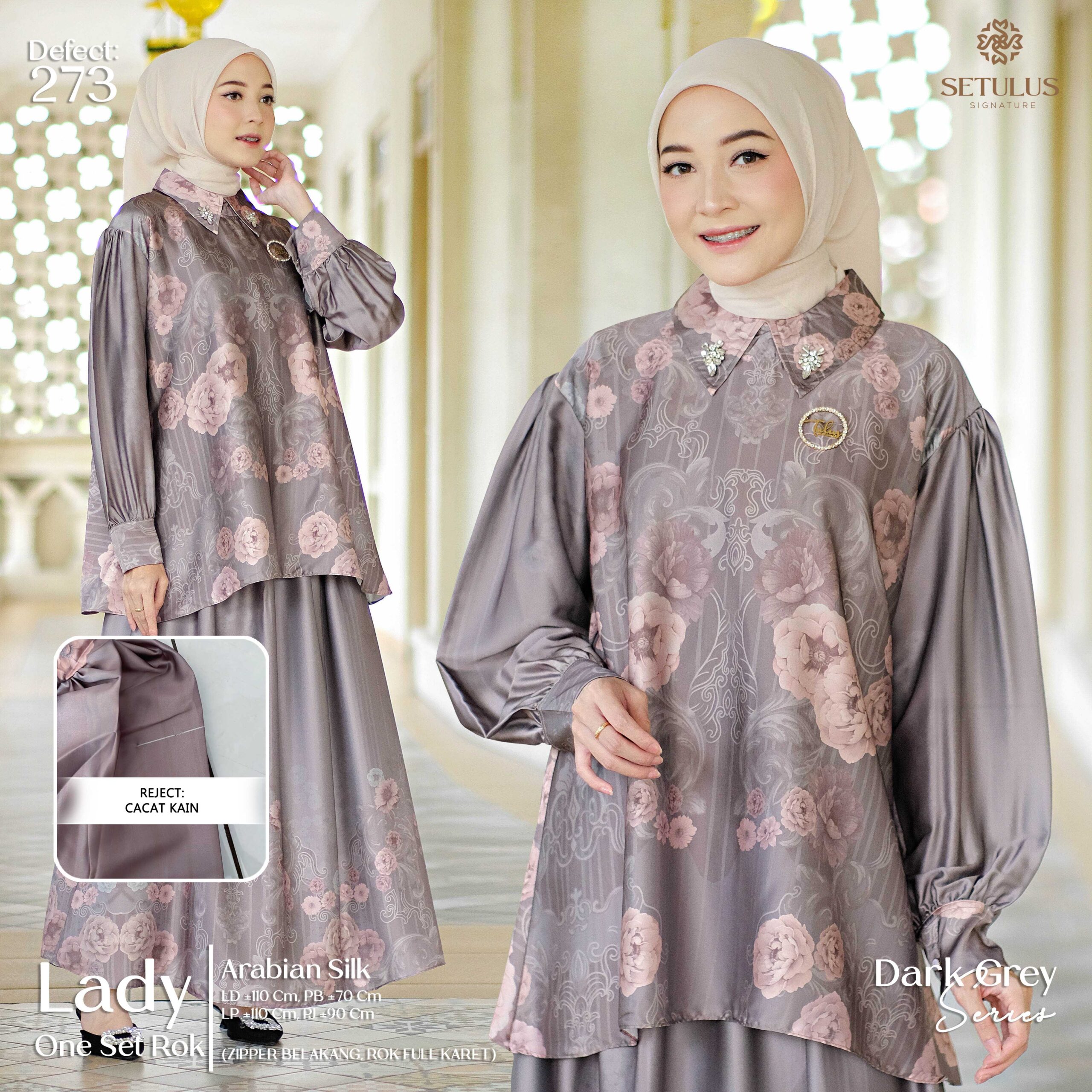 LADY ONE SET - DARK GREY (273)