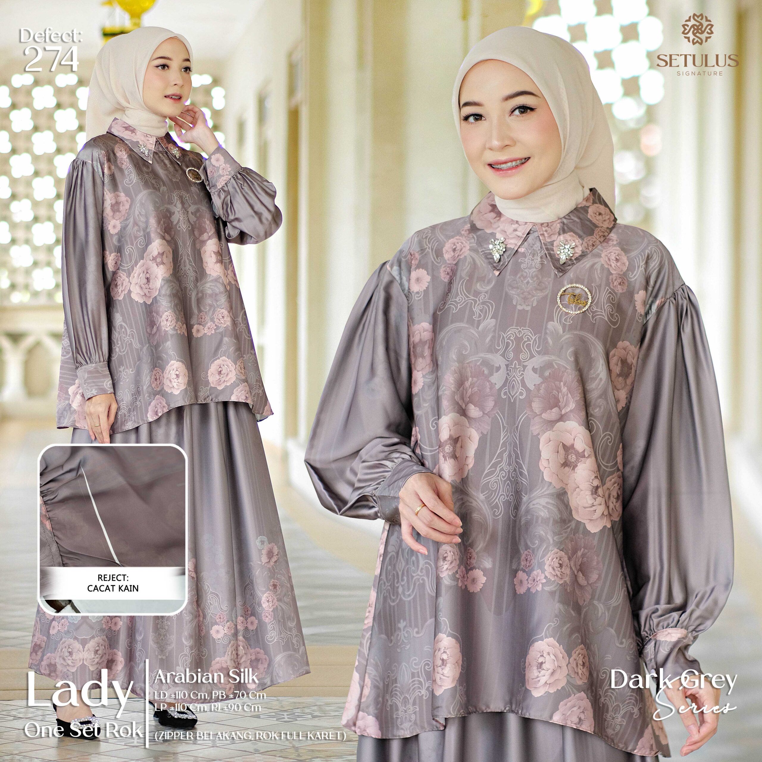 LADY ONE SET - DARK GREY (274)