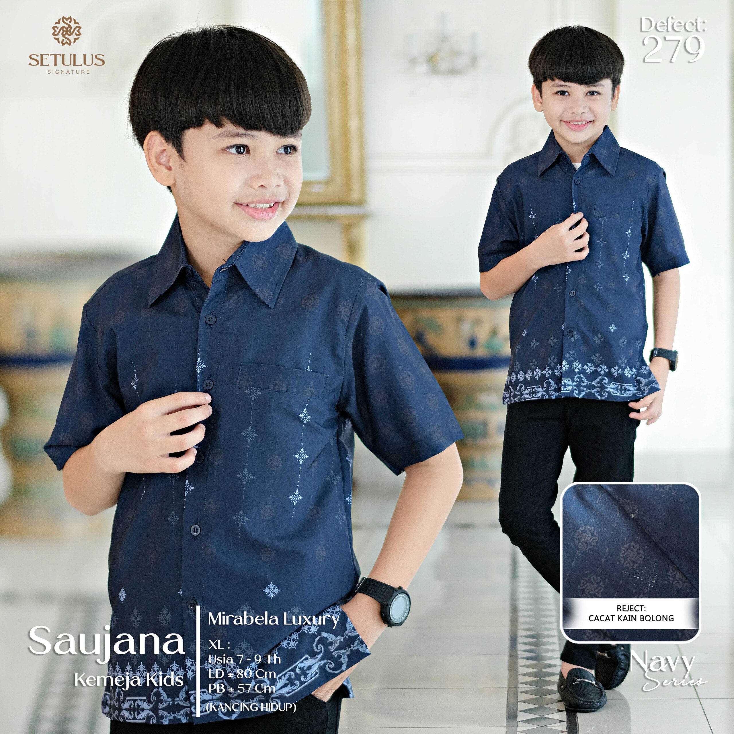 SAUJANA K.KIDS – XL – NAVY (279)