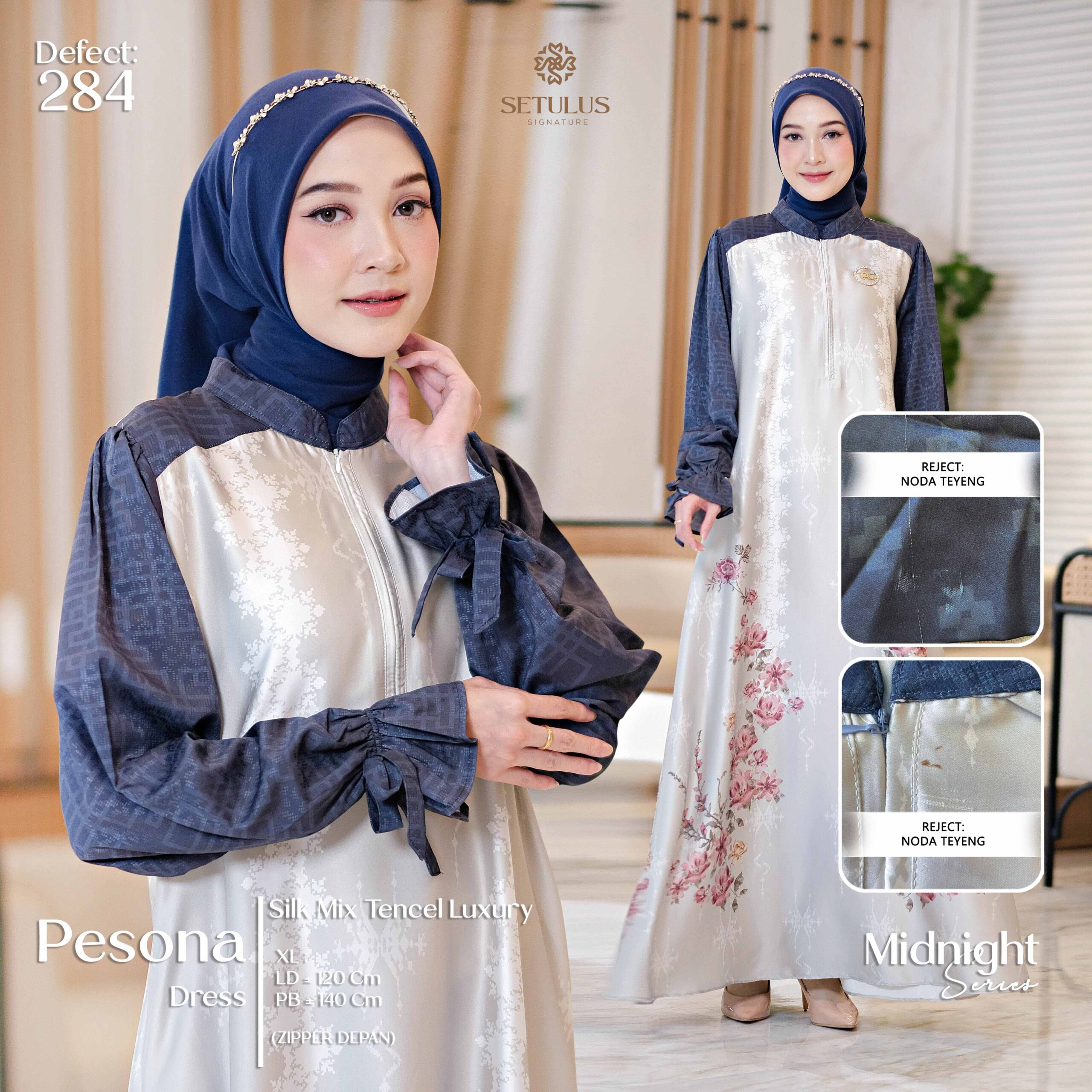 PESONA DRESS MOM - MIDNIGHT - XL (284)