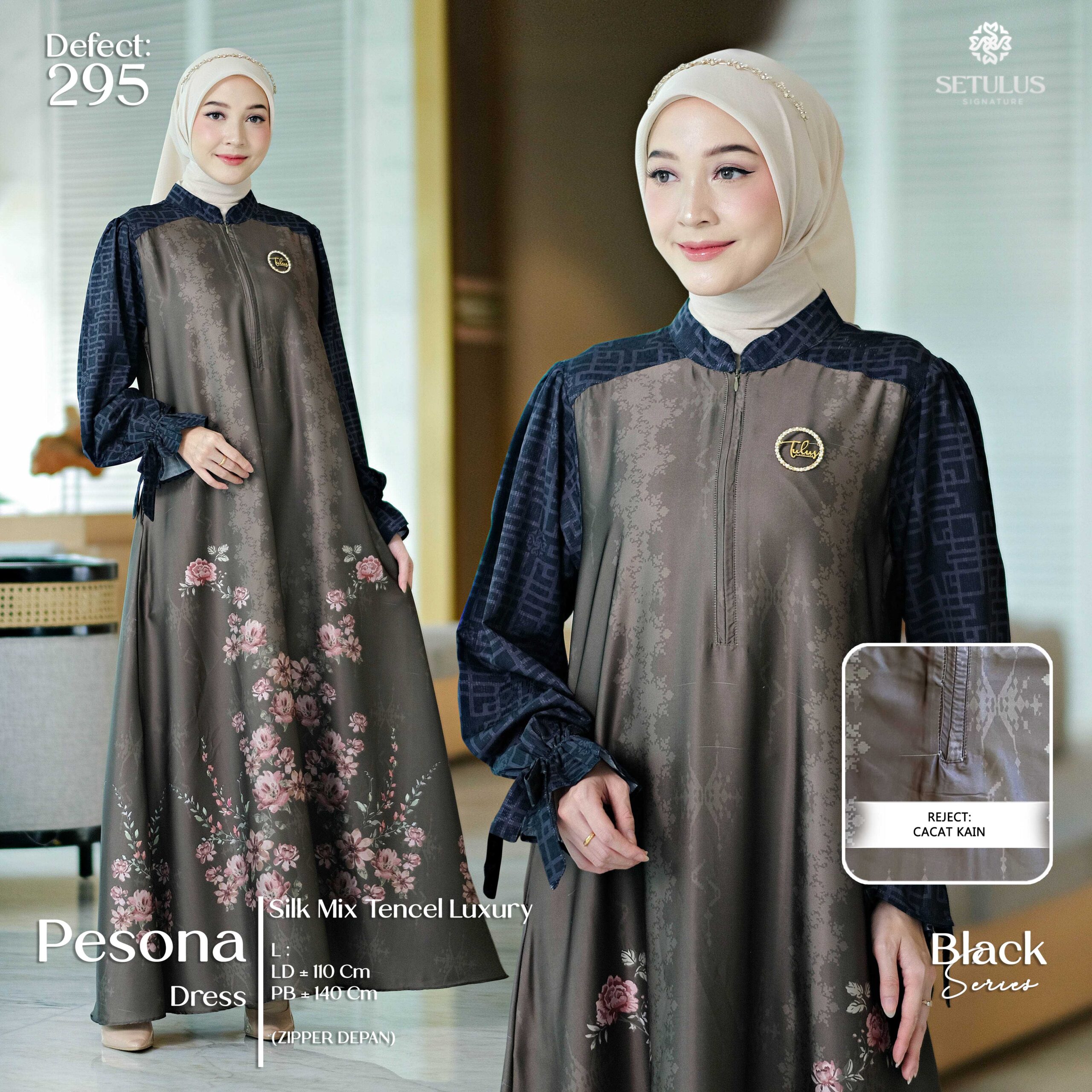 PESONA DRESS MOM – BLACK – L (295)