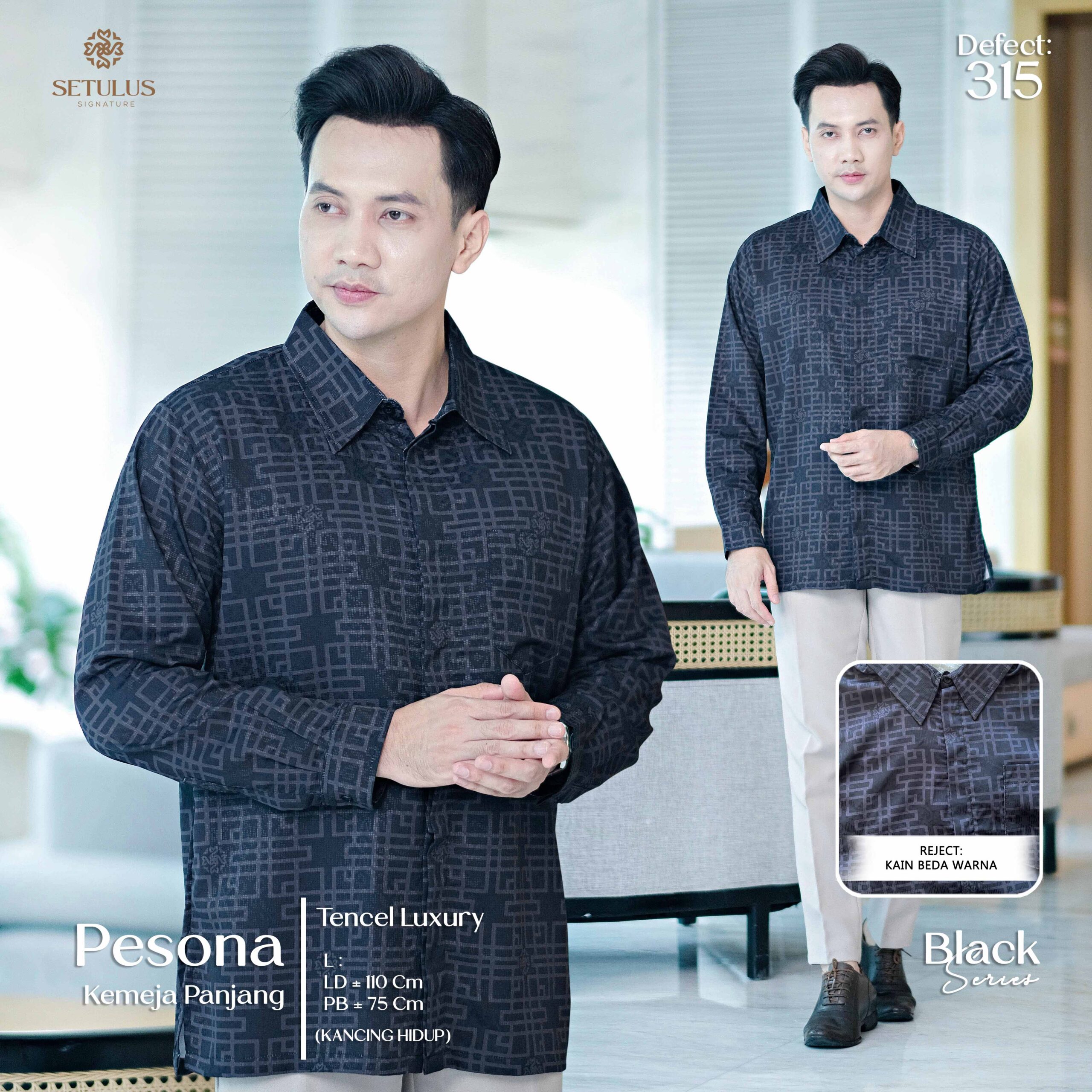 PESONA K.PANJANG - L - BLACK - 315