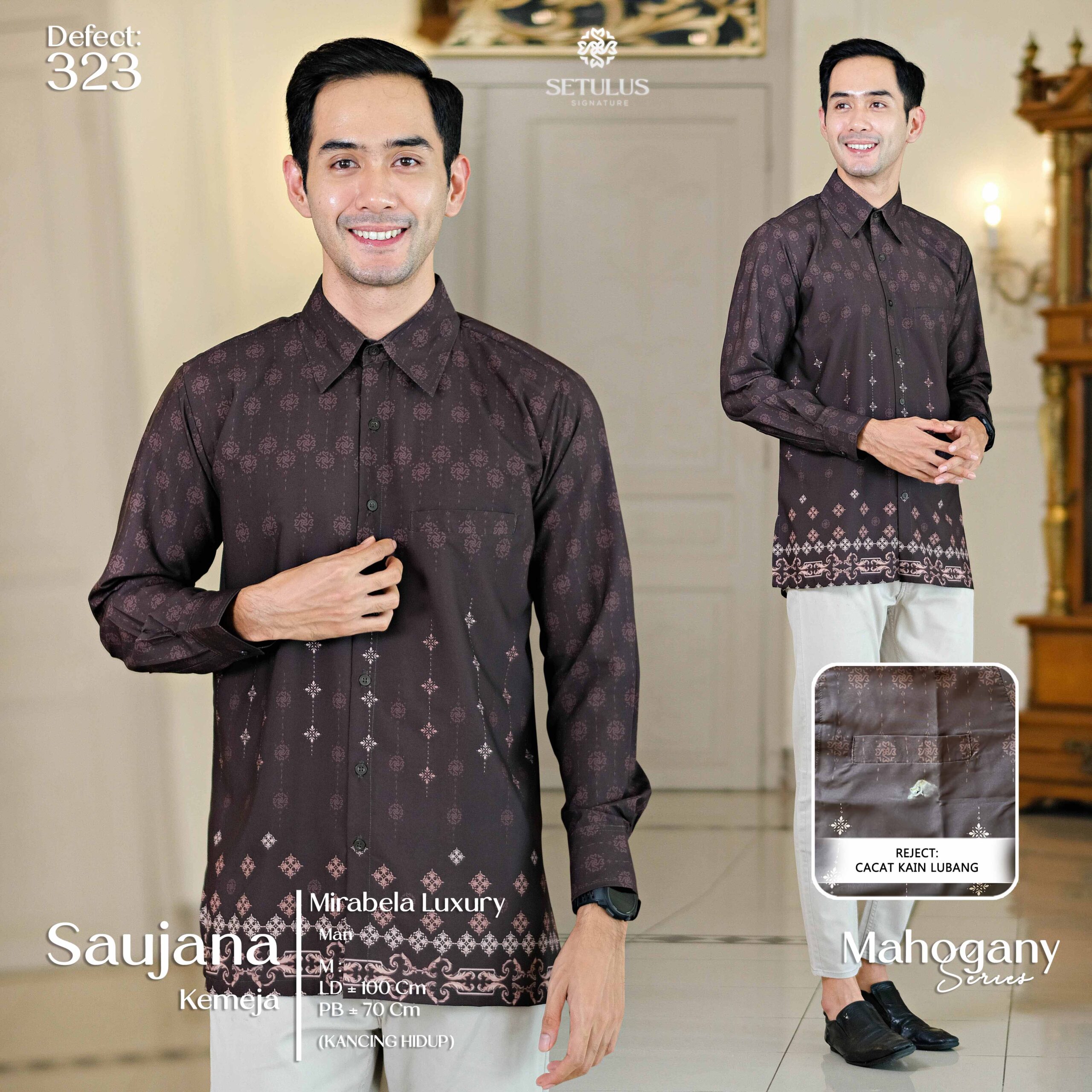 SAUJANA K.PANJANG – M – MAHOGANY - 323