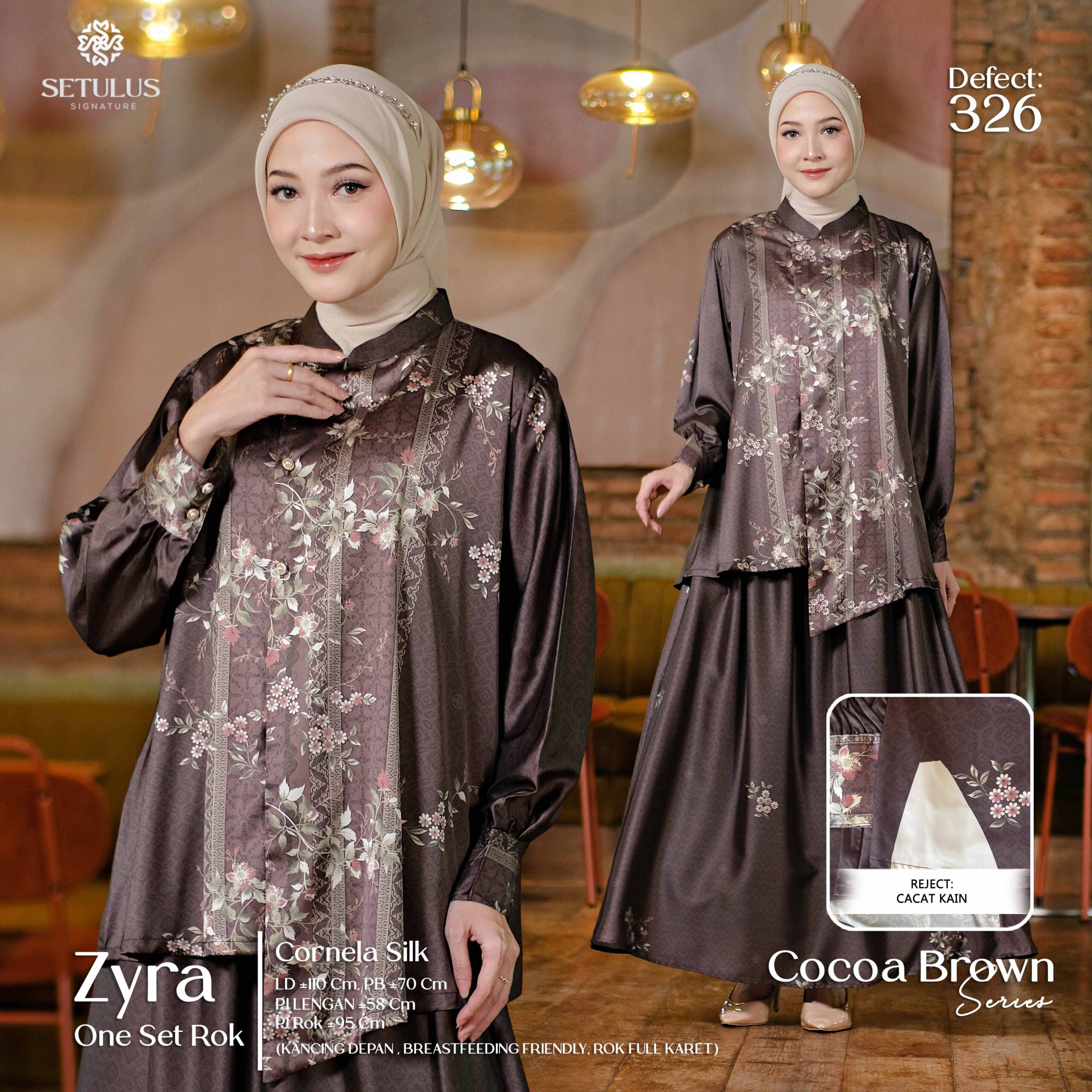 ZYRA ONE SET - COCOA BROWN - 326